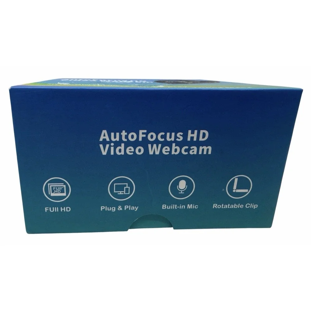 4K Auto Focus HD USB Webcam w/ Built-In Mic Privacy Cover Tripod Plug & Play